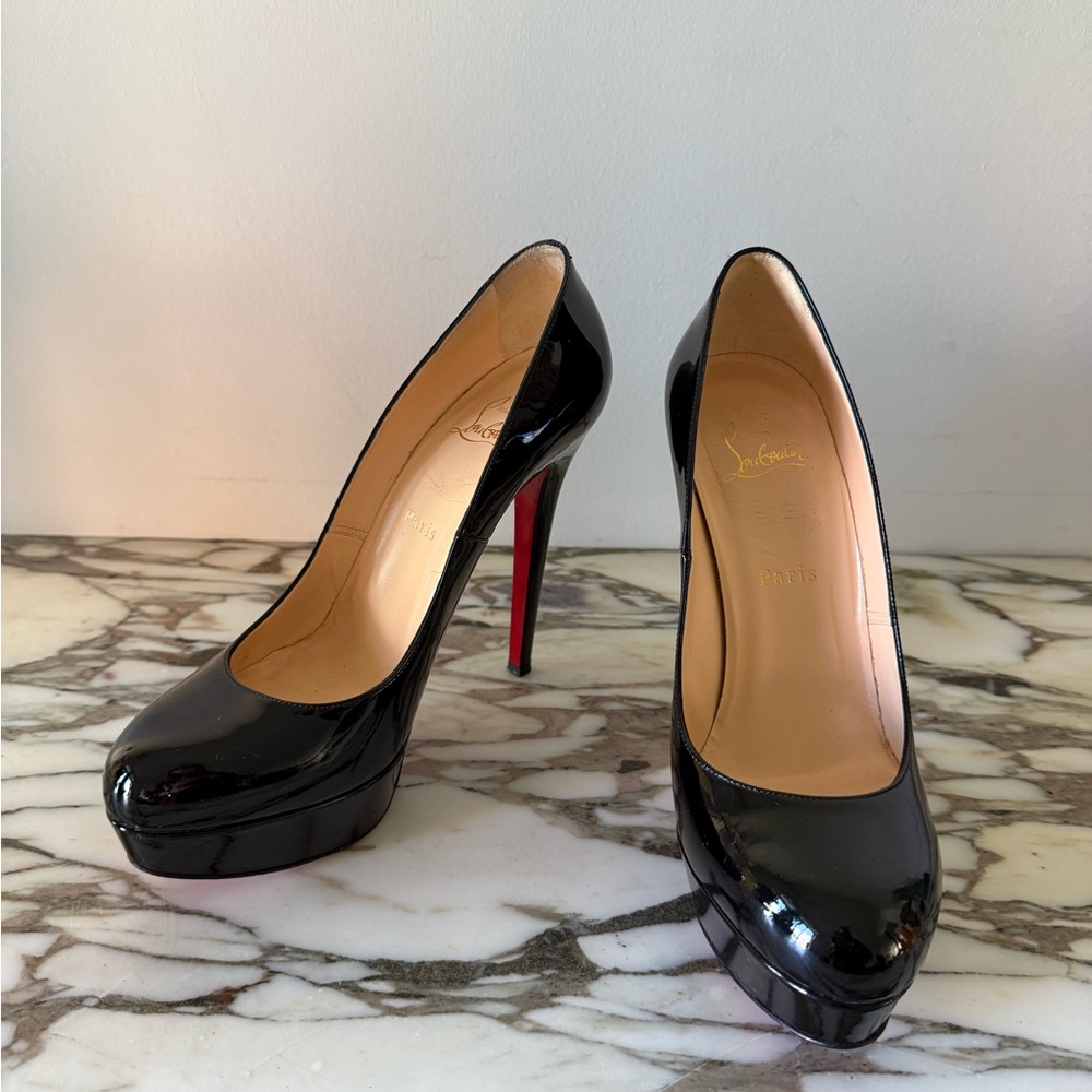 Christian Louboutin Bianca Black Platform Heels